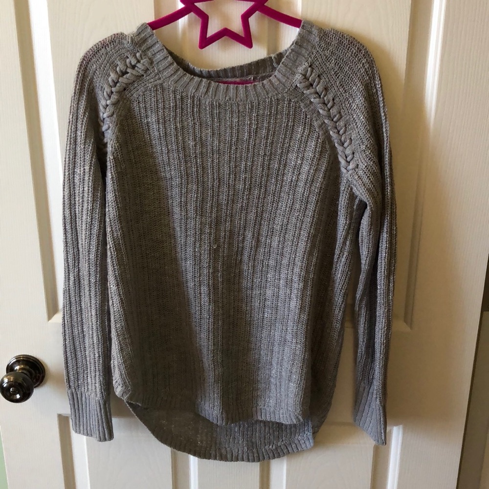 Braided Grey sweater